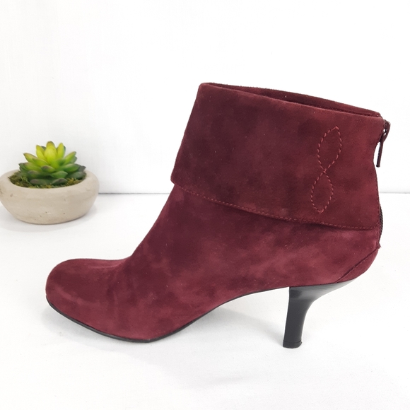FRANCO SARTO SUEDE MISS ANKLE BOOTS - Picture 5 of 16
